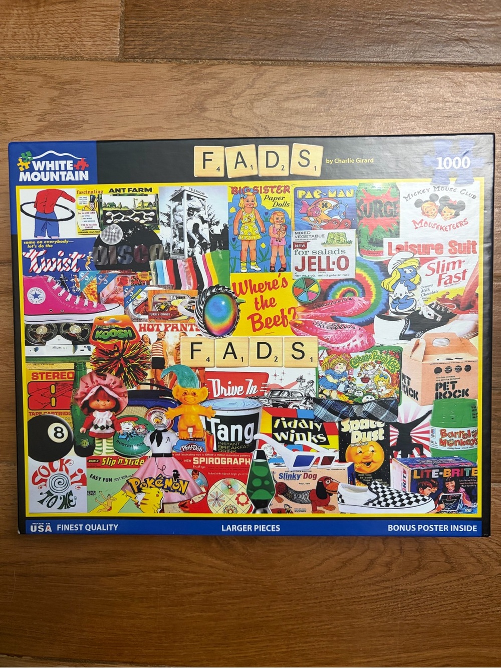 White Mountain 1000-Piece Puzzle 🧩 “Fads”